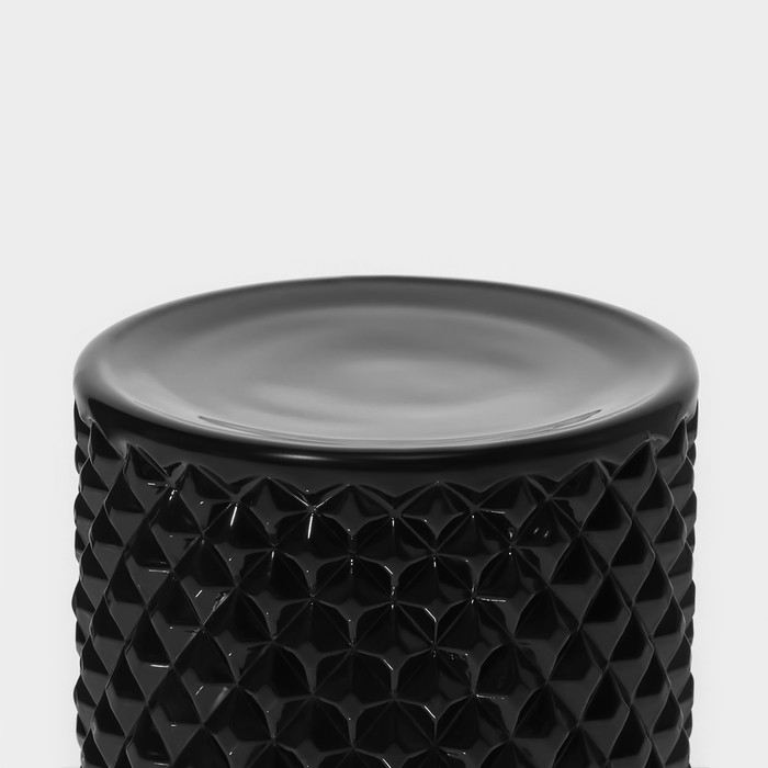 Сахарница стеклянная Доляна «Малифисента», 280 мл, 8,5×14 см, цвет чёрный