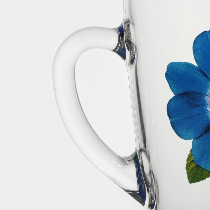 Кружка стеклянная «Коллекция цветов», 300 мл, рисунок МИКС Кружка стеклянная «Коллекция цветов», 300 мл, рисунок МИКС