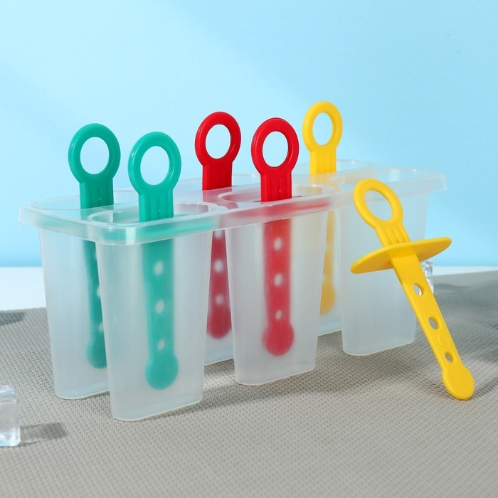 Форма для мороженого Доляна «Симпл», 6 ячеек Форма для мороженого Доляна «Симпл», 6 ячеек