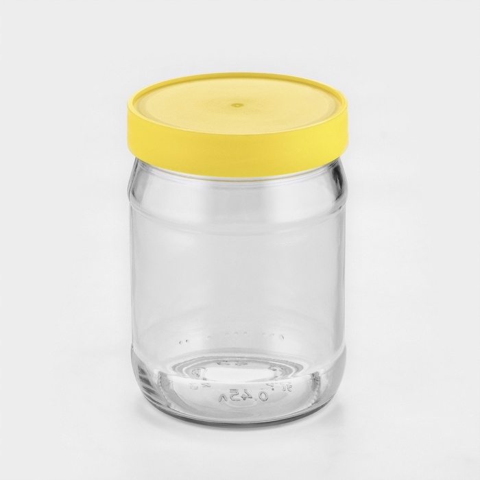 Набор стеклянных банок с жёлтой полимерной крышкой, ТО-82 мм, 450 мл, 6 шт. Набор стеклянных банок с жёлтой полимерной крышкой, ТО-82 мм, 450 мл, 6 шт.
