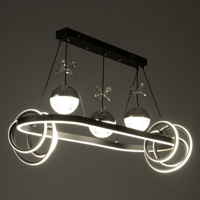 Светильник с ПДУ Светильник с ПДУ "Фиора" LED 120Вт 3000-6000К черный 62х33х15-115 см