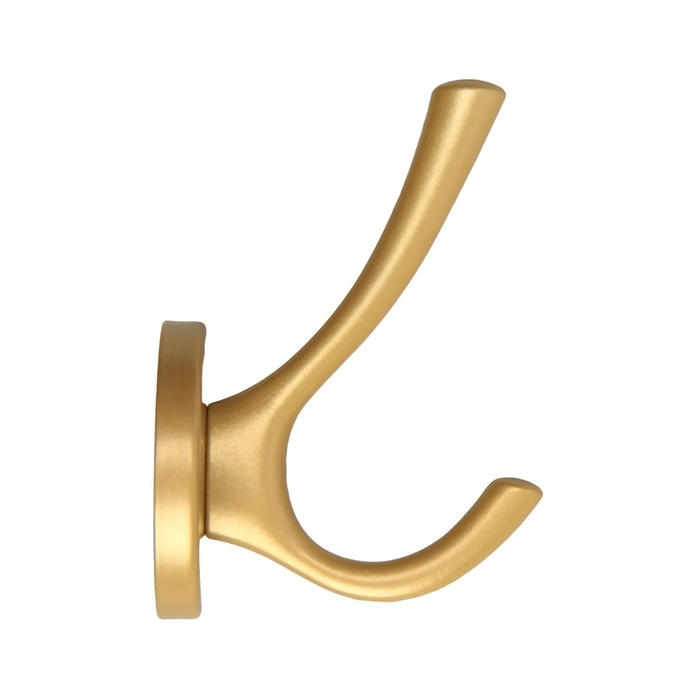 Крючок мебельный CAPPIO WING, двухрожковый, матовое золото Крючок мебельный CAPPIO WING, двухрожковый, матовое золото