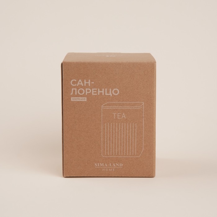 Банка для хранениясыпучих продуктов «Сан-Лоренцо», 10×13 см, цвет розовый, с бамбуковой крышкой