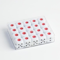 Кубики игральные, 1.2 х 1.2 см, набор 20 шт