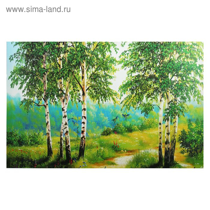 Картина- холст на подрамнике Картина- холст на подрамнике "Березки" 67*107 см