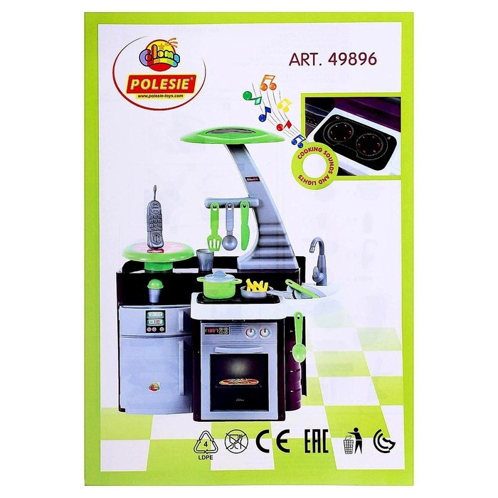 Игровой модуль «Кухня Laura» с варочной панелью, световые и звуковые эффекты, работает от батареек Игровой модуль «Кухня Laura» с варочной панелью, световые и звуковые эффекты, работает от батареек