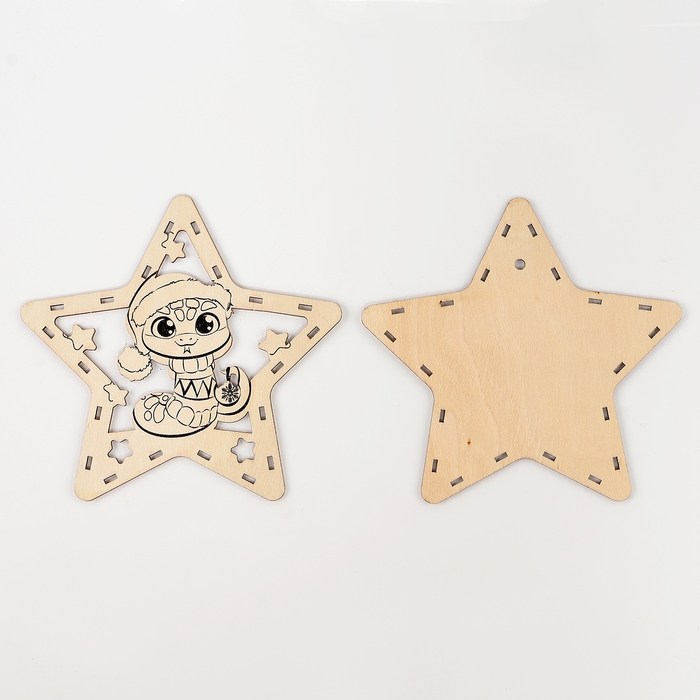 Новогодний ночник «Звезда-змея», 16 × 15 × 4,5 см