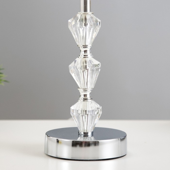 Настольная лампа Настольная лампа "Ванесса" Е14 40Вт хром 22,5х22,5х28 см RISALUX