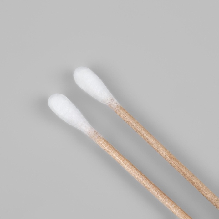 Ватные палочки на деревянной основе, биоразлагаемые, 7 см, 200 шт
