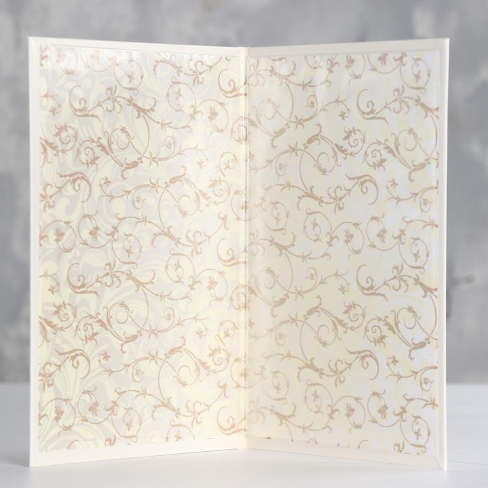 Папка для свидетельства о рождении  Папка для свидетельства о рождении "Белая" бумвинил, ламинат А5