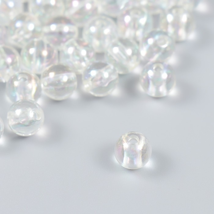 Бусины для творчества пластик Бусины для творчества пластик "Мыльный пузырь прозрачный" набор 20 гр 0,8х0,8х0,8 см