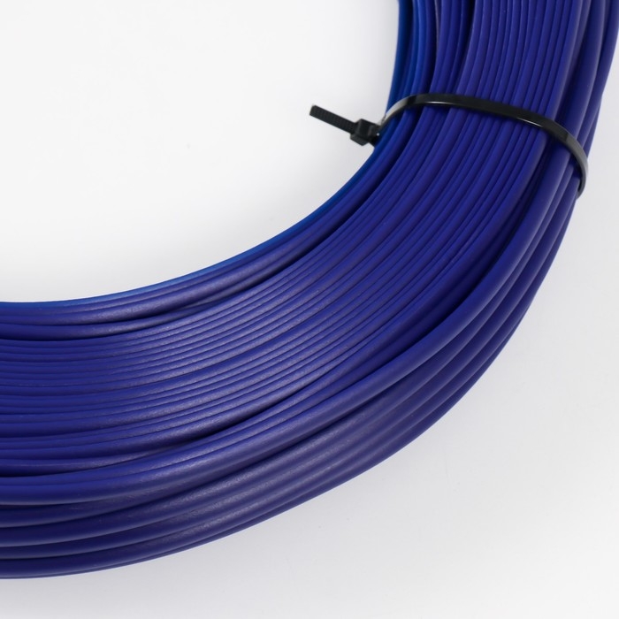 Ротанг искусственный гладкий 7 мм 100 м полутрубка (синий) Ротанг искусственный гладкий 7 мм 100 м полутрубка (синий)