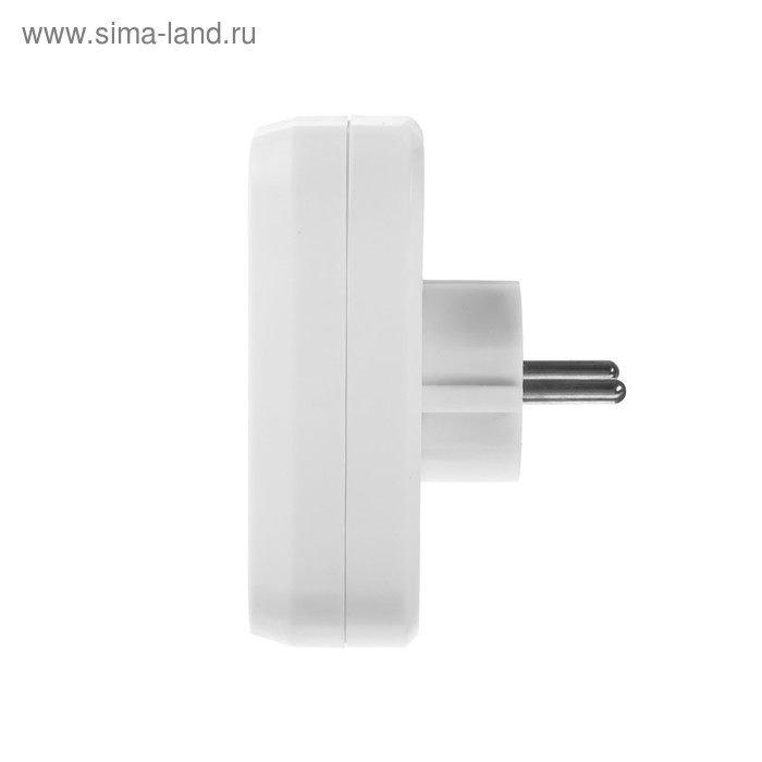 Разветвитель Smartbuy, 10 А, 250 B, 2 гнезда, без заземления, плоский Разветвитель Smartbuy, 10 А, 250 B, 2 гнезда, без заземления, плоский