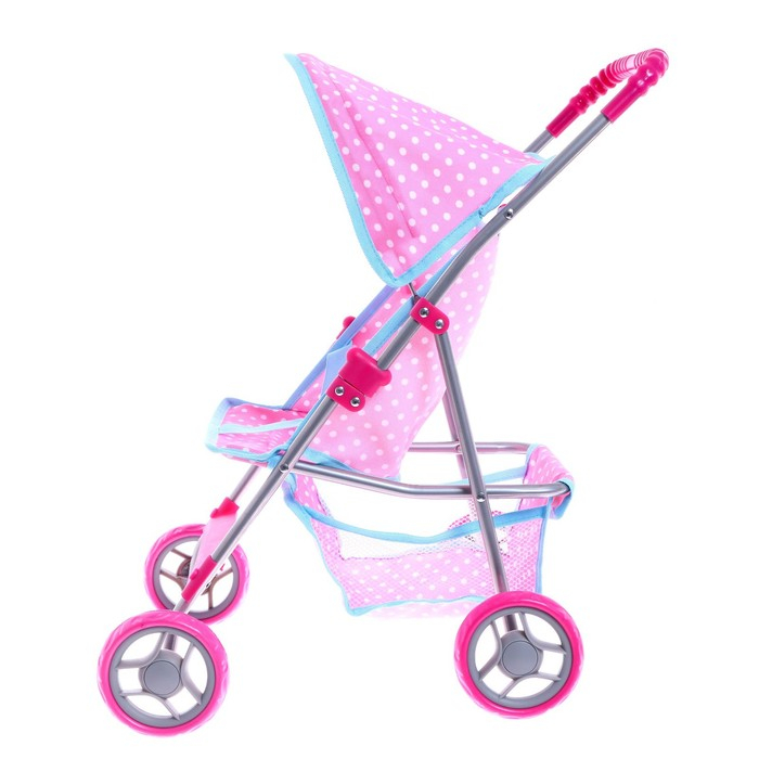 Коляска для кукол летняя, с крышей, металлический каркас Коляска для кукол летняя, с крышей, металлический каркас