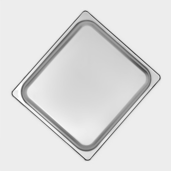 Гастроемкость 2/3 из нержавеющей стали, 65 мм, 35,5×32,5×6,5 см, толщина 0,8 мм Гастроемкость 2/3 из нержавеющей стали, 65 мм, 35,5×32,5×6,5 см, толщина 0,8 мм