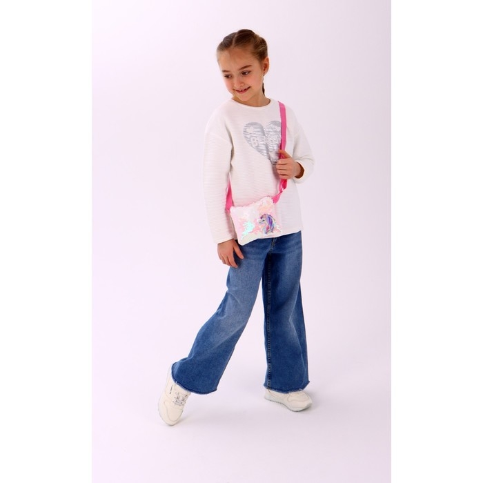 Сумка детская для девочки «Единорог», отдел на молнии, с пайетками, цвет розовый Сумка детская для девочки «Единорог», отдел на молнии, с пайетками, цвет розовый