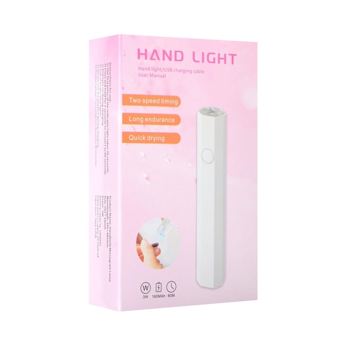 Лампа для гель-лака LUF-08, UV/LED, 1 диод, 3 Вт, АКБ, белая Лампа для гель-лака LUF-08, UV/LED, 1 диод, 3 Вт, АКБ, белая