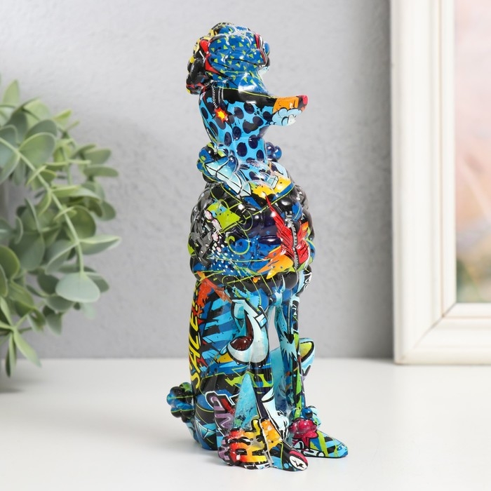 Сувенир полистоун Сувенир полистоун "Пудель" граффити 5х9х17,5 см