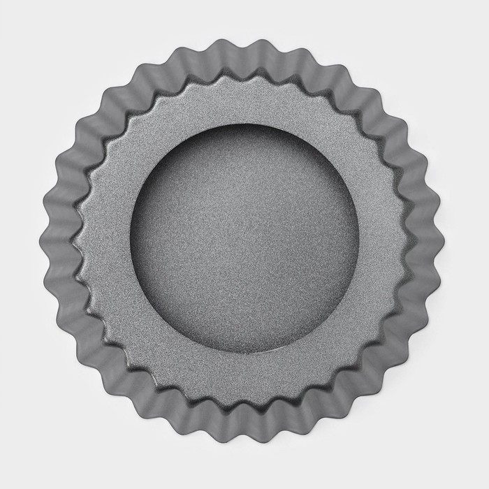 Форма для выпечки Доляна «Жаклин», d=11 см, со съёмным дном, антипригарное покрытие, цвет чёрный Форма для выпечки Доляна «Жаклин», d=11 см, со съёмным дном, антипригарное покрытие, цвет чёрный