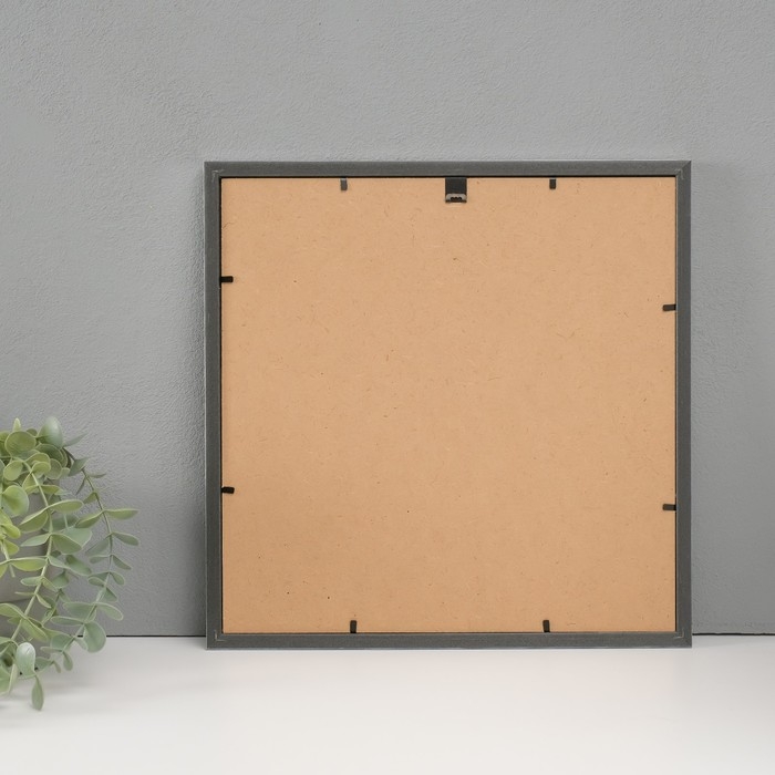 Фоторамка пластик "МИРАМ" 30х30 см, 636421-33, серебро (пластиковый экран)