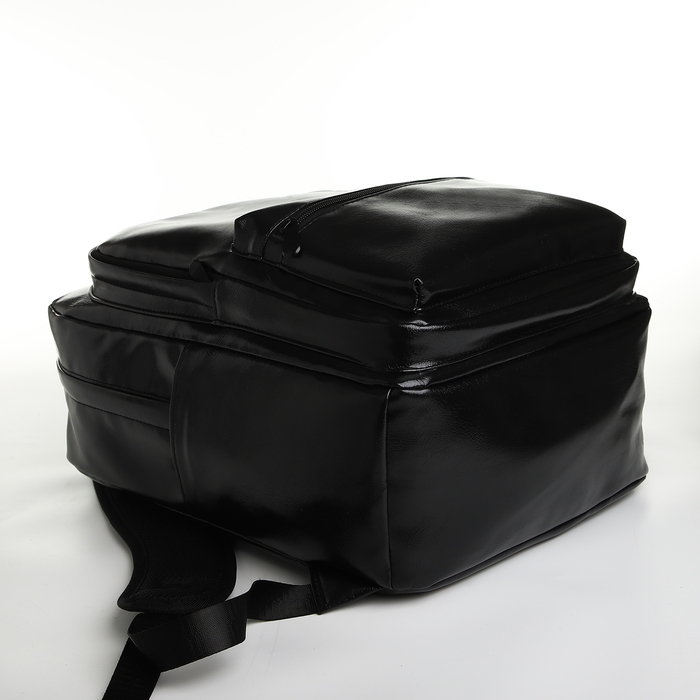 Рюкзак школьный на молнии, цвет чёрный Рюкзак школьный на молнии, цвет чёрный