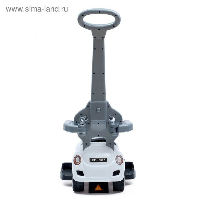 Толокар-каталка «Тачка», с родительской ручкой, цвет белый Толокар-каталка «Тачка», с родительской ручкой, цвет белый