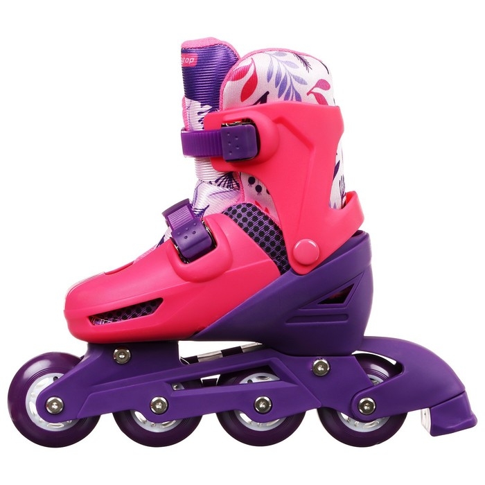 Роликовые коньки раздвижные ONLYTOP, р. 30-33, колёса PVC 64 мм Роликовые коньки раздвижные ONLYTOP, р. 30-33, колёса PVC 64 мм