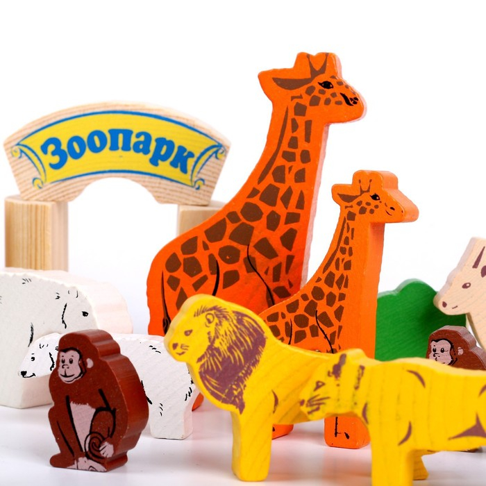 Конструктор «Зоопарк», 39 элементов Конструктор «Зоопарк», 39 элементов