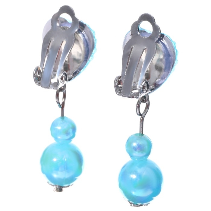 Новый год. Клипсы детские новогодние  Новый год. Клипсы детские новогодние "Сердечки", бижутерия