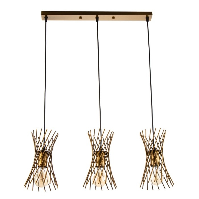 Светильник BayerLux Светильник BayerLux "Сенча" 3хE27 40Вт золото 55х15х100 см