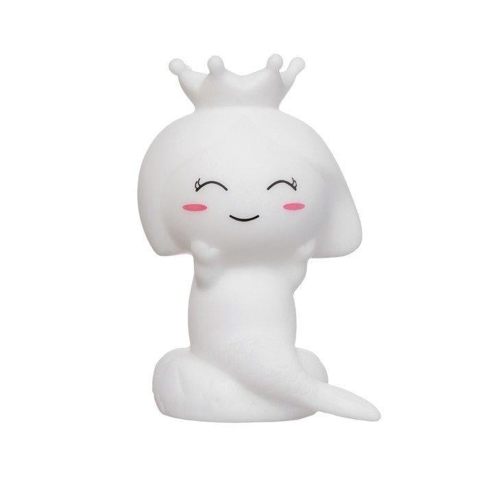 Ночник Ночник "Русалочка" LED от батареек белый 7х7,5х13 см RISALUX