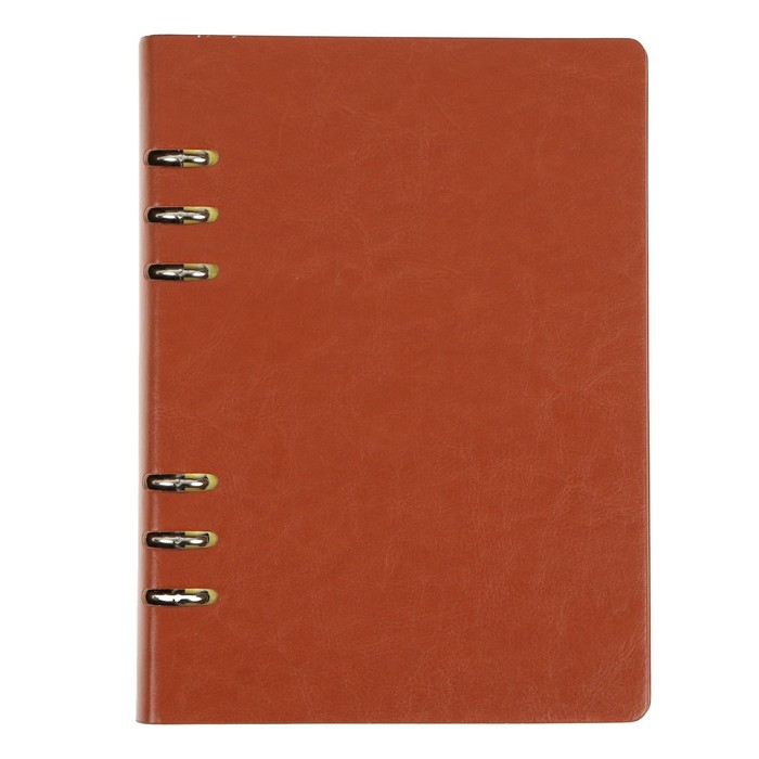 Органайзер на кольцах  Органайзер на кольцах "Престиж" А5, 92 листа в линейку, обложка кожзам, МИКС