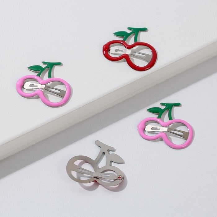 Заколки для волос детские «Твоя мода-твой стиль», 4 шт, 8,4 х 12,9 см Заколки для волос детские «Твоя мода-твой стиль», 4 шт, 8,4 х 12,9 см