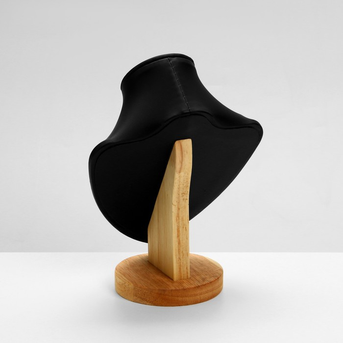 Бюст для украшений &laquo;Треугольная форма&raquo;, 15&times;9&times;20 см, h=20, цвет чёрный