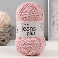 Пряжа "Jeans plus" 55% хлопок, 45% акрил 160м/100гр (83 пудра)