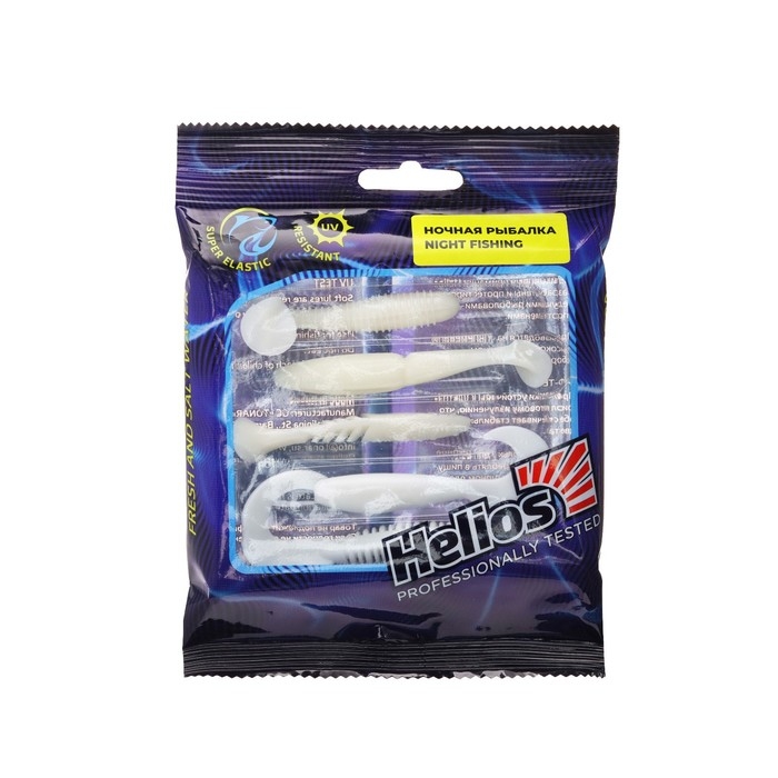 Набор силиконовых приманок Helios  Набор силиконовых приманок Helios "Ночная рыбалка", 5 шт. (HS-PNF-SET1)