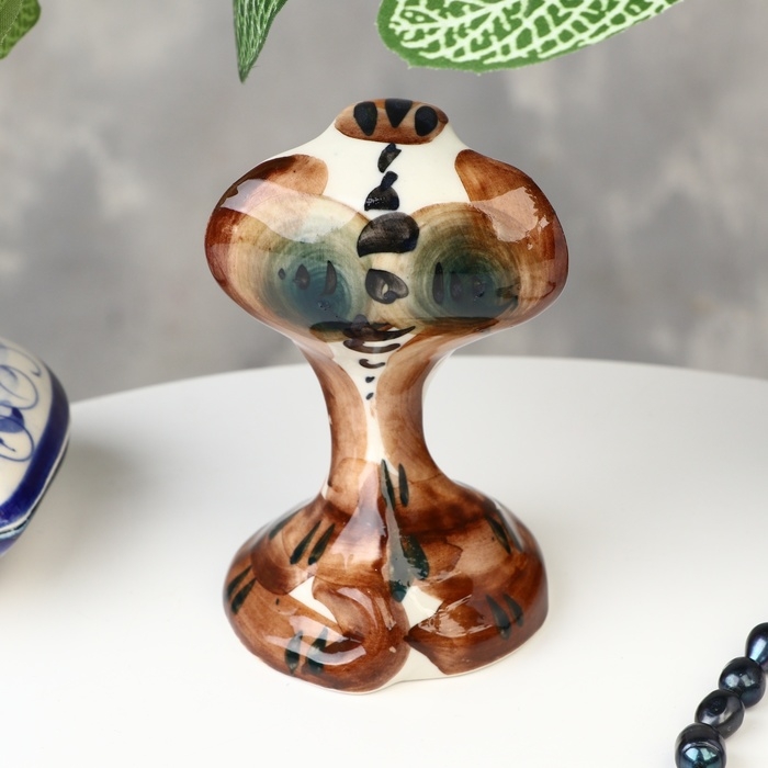 Сувенир Сувенир "Кобра", большая, гжель, цвет, 11х7 см