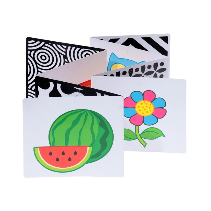 Набор карточек  Набор карточек "Книжка-гармошка" цветочек, 17х17 см