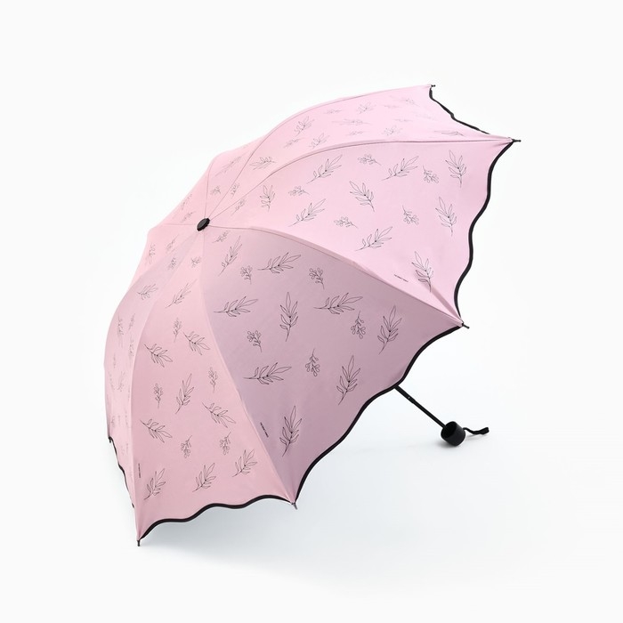 Зонт механический с фигурным краем Зонт механический с фигурным краем "Веточки"