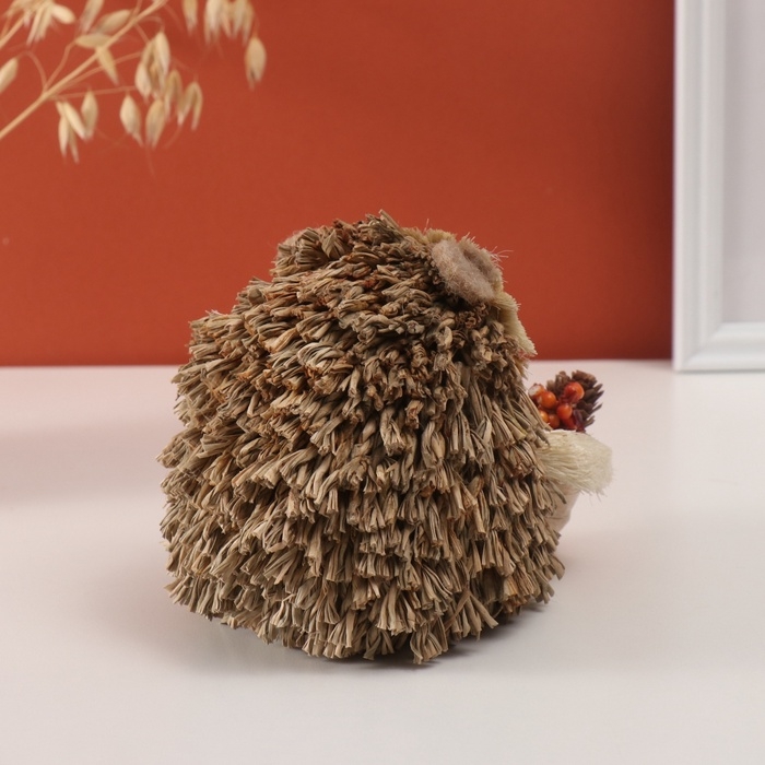 Декор  Декор "Ёжик с корзинкой урожая" 16х12х13 см