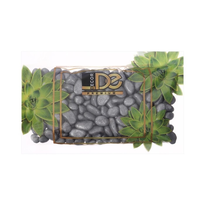 Грунт для аквариума Грунт для аквариума " Галька серебристый металлик" галька декоративная 350 г фр.5-10 мм