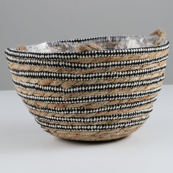 Набор корзин из 3 шт, D28xH18, 25xH16, D20xH13 см, рогоз Набор корзин из 3 шт, D28xH18, 25xH16, D20xH13 см, рогоз