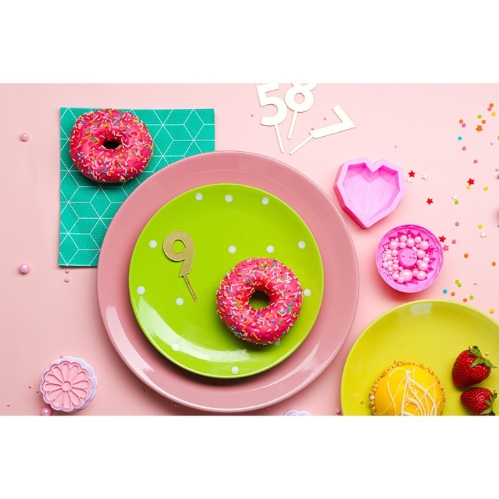 Тарелка десертная керамическая Доляна «Зелёный горох», d=19 см, цвет зелёный Тарелка десертная керамическая Доляна «Зелёный горох», d=19 см, цвет зелёный