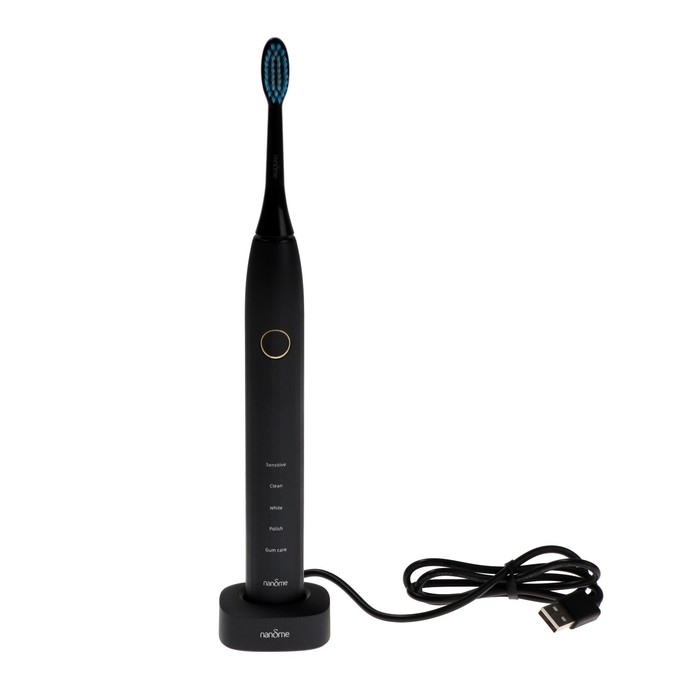 Электрическая зубная щетка Nandme NX8000, 5 режимов, АКБ, 2900 мАч, 2 насадки, черная Электрическая зубная щетка Nandme NX8000, 5 режимов, АКБ, 2900 мАч, 2 насадки, черная