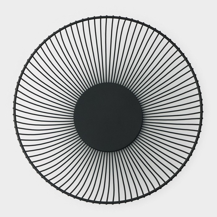 Фруктовница Доляна, 24,5×24,5×14 см, чёрный