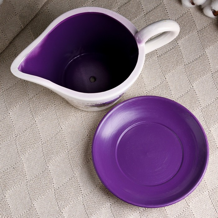 Горшок в форме кувшина Горшок в форме кувшина "Моника" лаванда, 29х17х13см