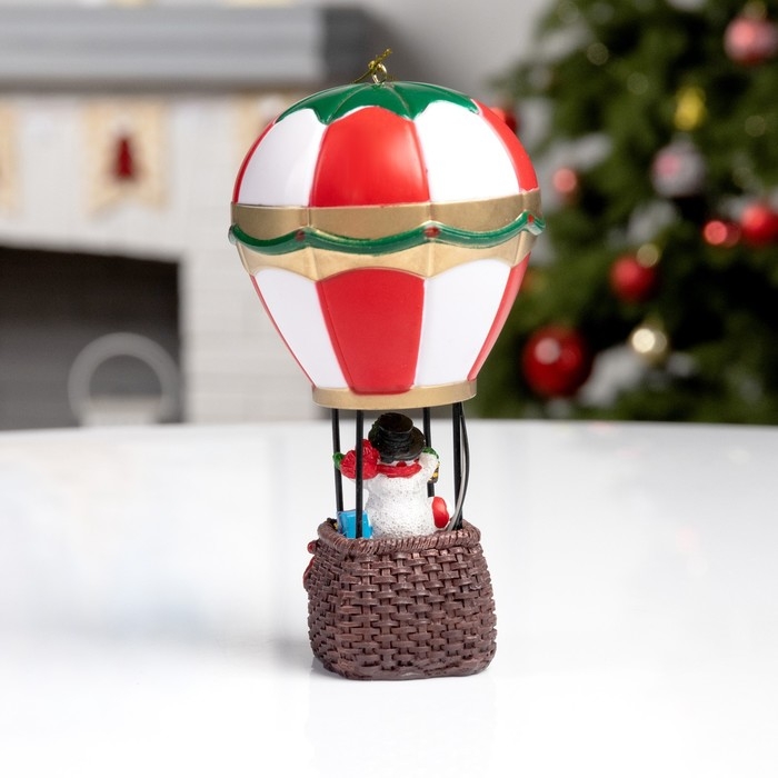 Светодиодная фигура «Воздушный шар со снеговиком» 8 × 8 × 16 см, полистоун, батарейки LR44х2 (в комплекте), свечение тёплое белое Светодиодная фигура «Воздушный шар со снеговиком» 8 × 8 × 16 см, полистоун, батарейки LR44х2 (в комплекте), свечение тёплое белое