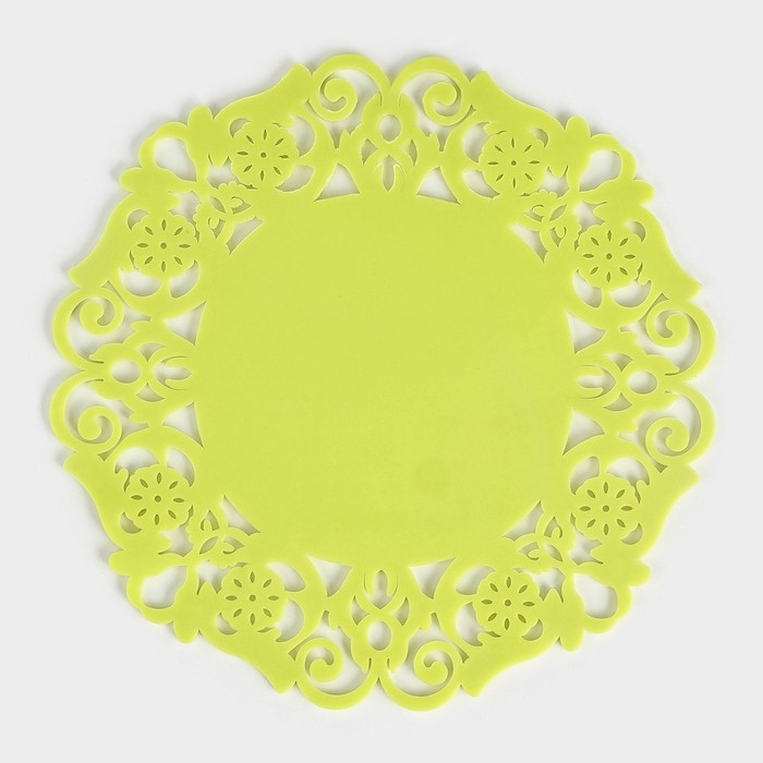 Подставка под горячее «Чаепитие», 19 см, цвет жёлтый