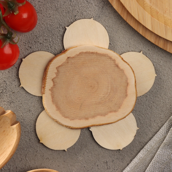 Подставка под горячее Подставка под горячее "Мейн-кун", D=12, можжевельник