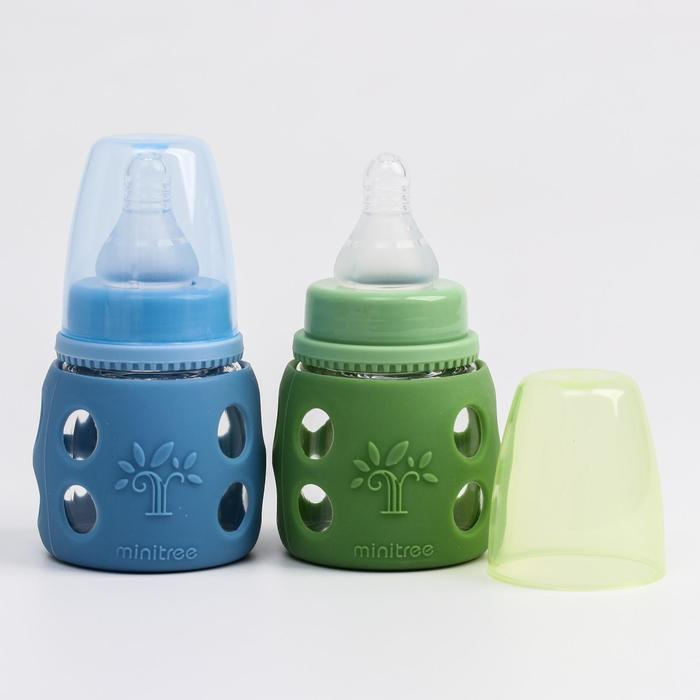 Бутылочка в силиконовом чехле, стекло, классическое горло, +0 мес., 60мл., цвет МИКС для мальчика Бутылочка в силиконовом чехле, стекло, классическое горло, +0 мес., 60мл., цвет МИКС для мальчика